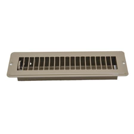 Ap Products 2-1/4 X 10 FLOOR REGISTER, BROWN 013-641