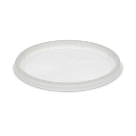 Pactiv Evergreen Newspring DELItainer Microwavable Container Lid, Recessed, 4.55" Dia x 0.4" H, Clear, 480PK YNL500