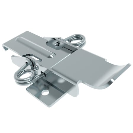 Southco Draw Latch, No Restriction, Short Blade, Steel, Zinc Plate, Bright chromate V4-0006-02