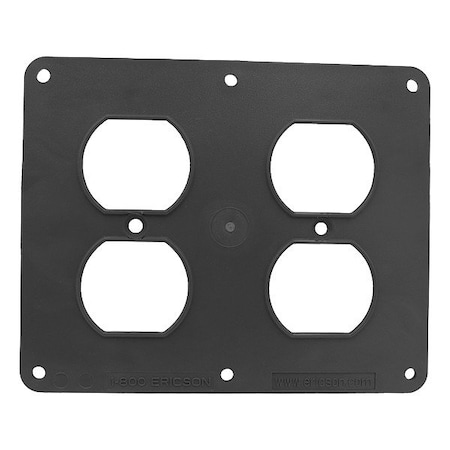 Ericson Coverplate, Outlet Box, Double Gang 8201B
