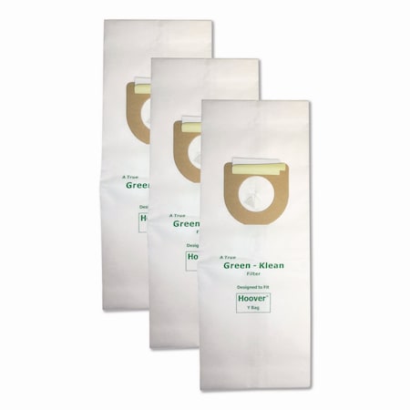 Green Klean Replacement Vacuum Bags, Fits Hoover/Pacific Steamex Scholar/Royal, 3PK GK-HOVY-P