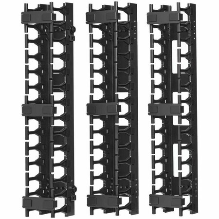 Tripp Lite Tripp Lite by Eaton SmartRack SRCABLEVRT3 Vertical Cable Manager - Cable Manager - Black - Steel SRCABLEVRT3