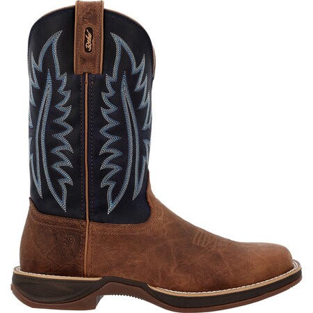 Durango Rebel Ultra-Lite Western Boot, Cognac And Sapphire Blue, Size 9.5 DDB0518