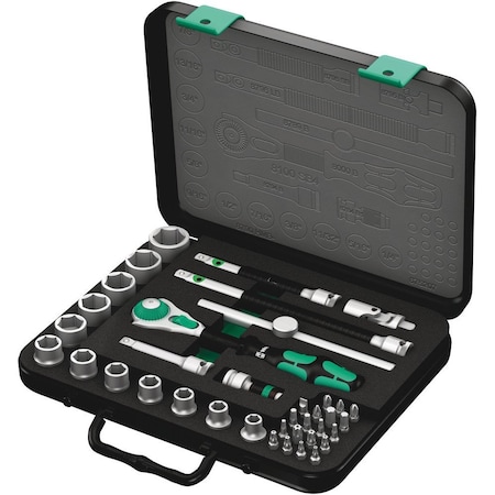 Wera 8100 SB 4 Zyklop Speed Ratchet Set, 3/8 in drive, imperial, 38 pieces 5003596001