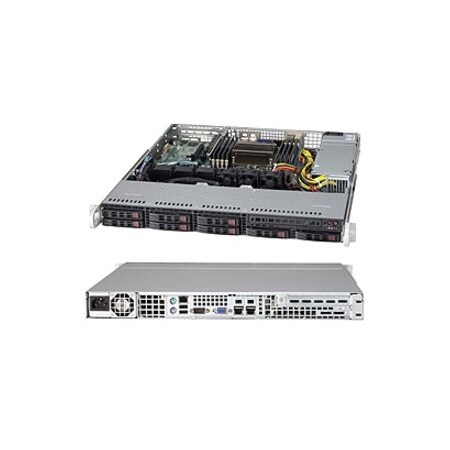 Supermicro SuperServer LGA2011 330W 1U Rackmount Server Barebone System (Black) SYS-1017R-MTF
