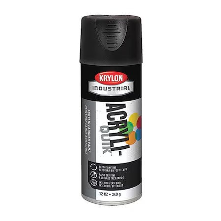 Krylon Industrial 5-Ball Int/Ext Ultra-Flat Black K01602A07