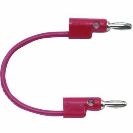 Pomona Electronics FLUKE TEST LEAD, PVC, PLUG PLUG, STACKING, RED B-72-2