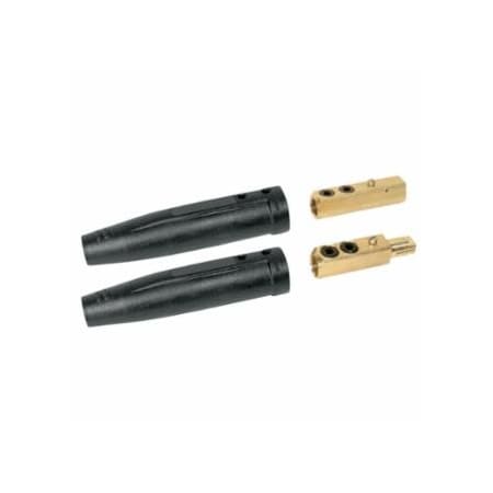 Best Welds Cable Connector, Male/Female, Ball Point Connection, 3/0 AWG to 4/0 AWG Cable Capacity 900-4-MBP