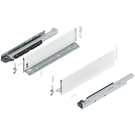 Blum 20in. K Height Legrabox Gray Drawer Set, 170 Lbs Weight Rating 773K50S0S