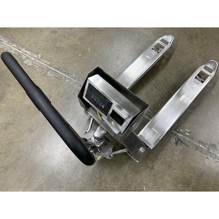 Selleton Scales Stainless Steel Pallet Jack Scale with Built-In Printer, 3300 lb x 1 SL-3300-SS-PJP
