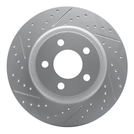Dynamic Friction Co DFC Geoperformance Rotor - Drilled and Slotted 830-63143L