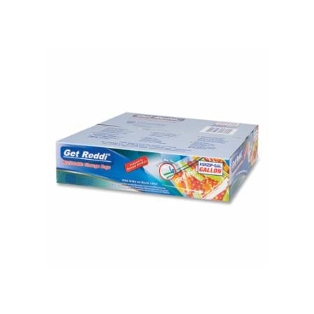 Get Reddi Double Zipper Reclosable Bags, 10.5 x 11 in, 1.75 mil, Gallon 879-GRZIP-GAL