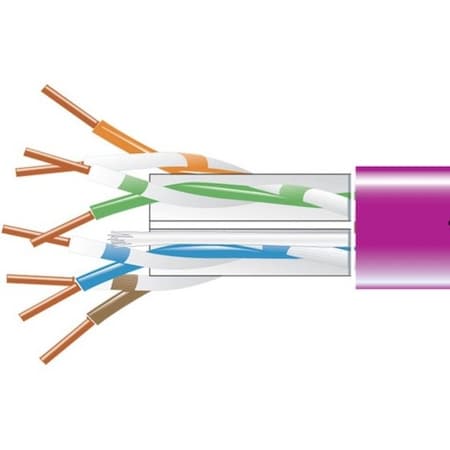 Black Box Gigatrue 550 Cat6 Bulk Pln, Violet, 1000 EYN865B-PB-1000