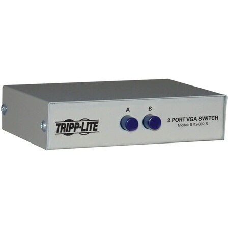 Tripp Lite by Eaton 2-Port Manual VGA/SVGA Video Switch (3x HD15F) B112-002-R