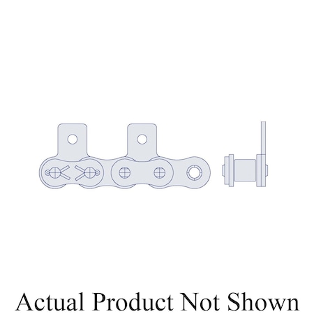 Hkk Chain HKK Riveted Single Pitch Standard w/SA-1 Att Every 2nd P on Pin Link, .5P, .312 Dia x 5/16 W RC040RSA1E2P