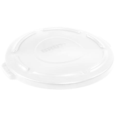 Brute Rubbermaid Flat Trash Can Lid - 32 Gallon, White RUB332LW