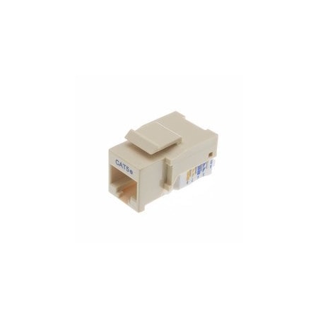Cable Wholesale Cat5e Keystone Jack, Beige/Ivory, Toolless, RJ45 Female 311-120IV