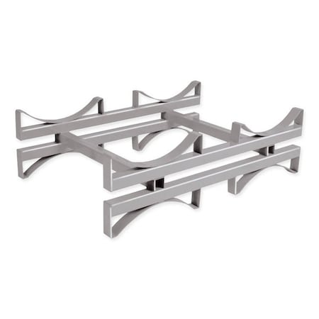 Pucel Drum Stacking Unit, 44-1/4 in W x 30 in D x 13 in H, Gray VDU-10