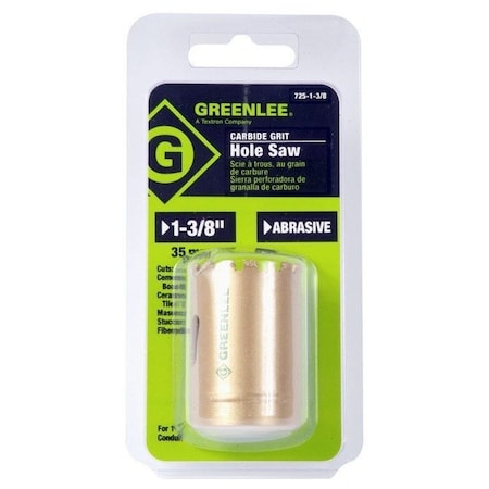 Greenlee 1-3/8" Carbide Grit Hole Saw 725-1-3/8