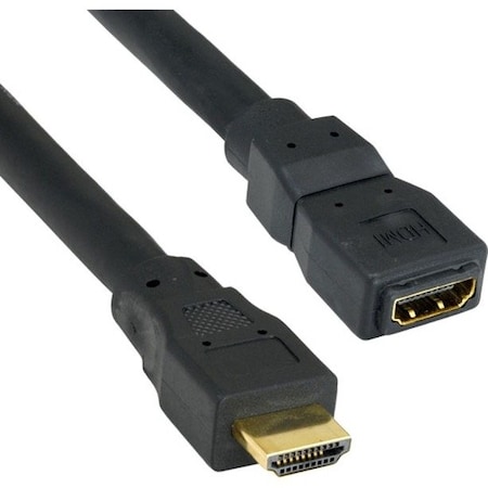 Cable Wholesale HDMI Extension Cable, High Speed with Ethernet, HDMI Male to HDMI Female, 24AWG, 15 foot 10V3-41215