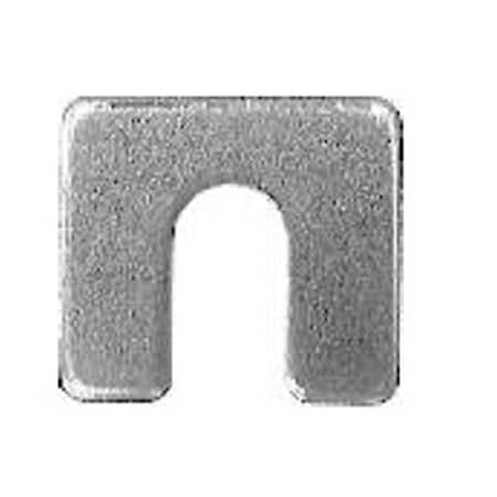Auveco Shim, 1.25 In. X 1.12 In. W 0.37 In. Slot Zinc, 0.12 In. Thick AUV-3156