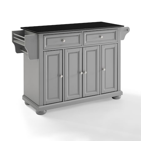 Crosley Alexandria Granite Top Full Size Kitchen Island/Cart KF30204AGY
