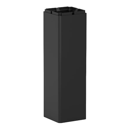 Westgate G8 BOLLARD 26in SHAFT BLK, RAL9005 BOL-G8-SHAFT-26-BK