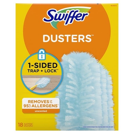 Swiffer 99036 Refill Duster, 6 in Head, Microfiber Head, Light Blue 037000990369