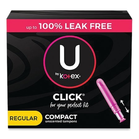 Kotex U by Click Compact Tampons, Super, 32PK 51583