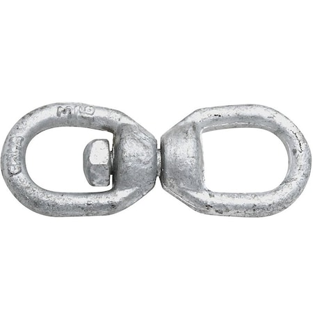 National Hardware 3252BC Series Chain Swivel, 3/16 in Trade, 700 lb Working Load, Steel, Galvanized N247-775