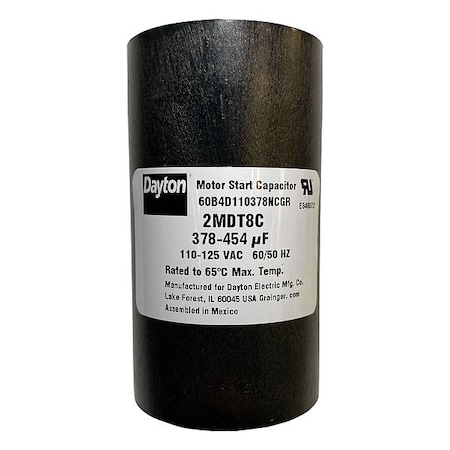 Dayton Motor Start Capacitor, Round 2MDT8