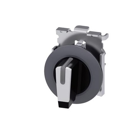 Siemens Selector switch, illuminable, 30 mm, round, metal, matte, white 3SU1062-2DM60-0AA0