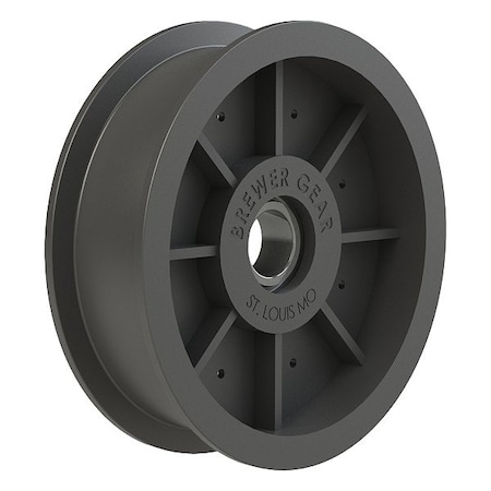 Brewer Machine & Gear Flat Belt Idler Pulley, 1 in W, Ball BF3501