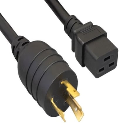 Sanoxy 15ft 12 AWG 20A 125V Heavy-Duty Power Cord NEMA L5-20P to IEC 320 C19, Black SNX-CBL-LDR-PW154-1215