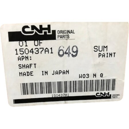 Cnh SHAFT, CNH OEM 150437A1 150437A1