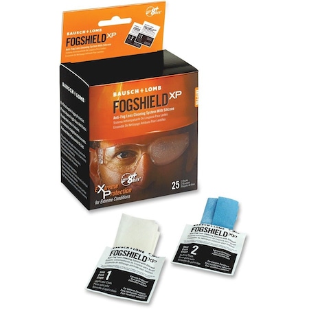 Bausch + Lomb Lens Cleaning Wipes, Individually Wrapped, Anti-Fog, Anti-Static, Silicone, 25 Tissues 8577PMT