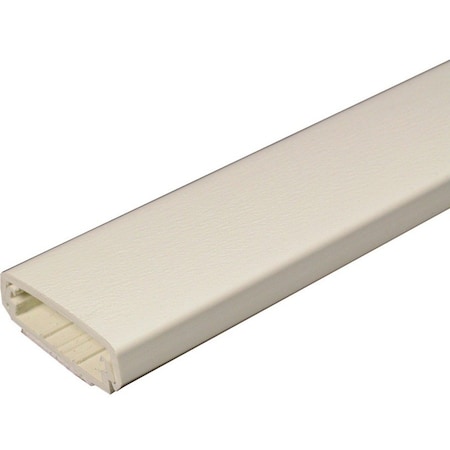 Wiremold Base & Cover Raceway, 800 Series, 1 Channel, White 800BAC-WH