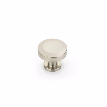 Schaub 1-1/4in Diameter Heathrow Cabinet Knob Brushed Nickel Finish 550-BN