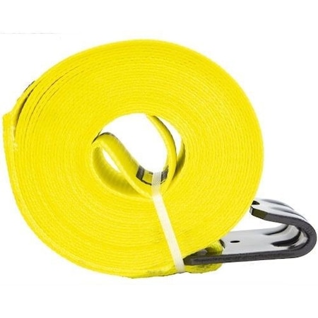 S-Line Winch Straps with flat hook 4in x 30ft  5,400 lbs 43795-10-30