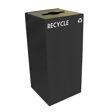 Witt Industries 32 gal Square Charcoal, Metal 32GC04-CB