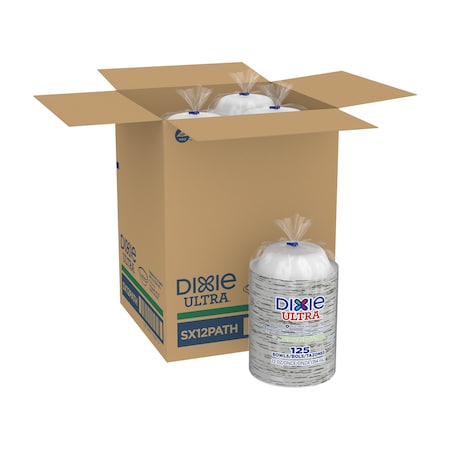 Dixie Disposable Bowl, Round, 12 fl. oz., Paper, Water, Pathways, PK1000 SX12PATH