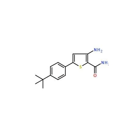 Ak Scientific 3-Amino-5-[4-(tert-butyl)phenyl]thiophene-2-carboxamide (100mg), CAS 306935-13-7 Y8639-100mg