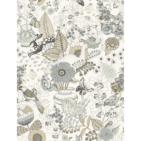 A-Street Prints Whimsy Neutral Fauna Wallpaper 4135-12806