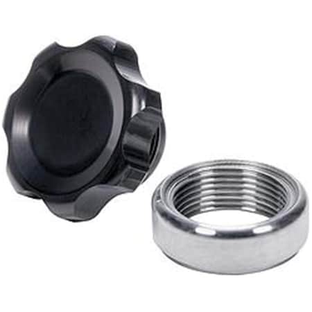 Powerhouse Black Filler Cap with Weld-In Steel Bung, Small PO3608148