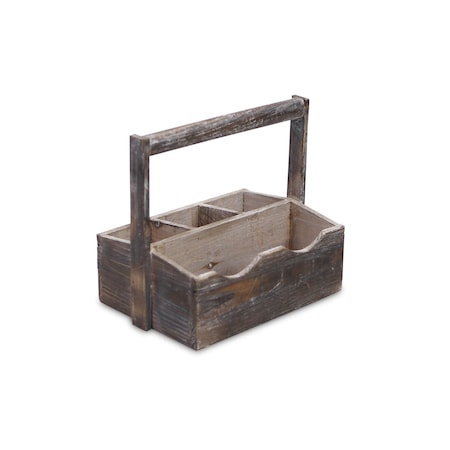 Homeroots 10" Brown Solid Wood Box 488027