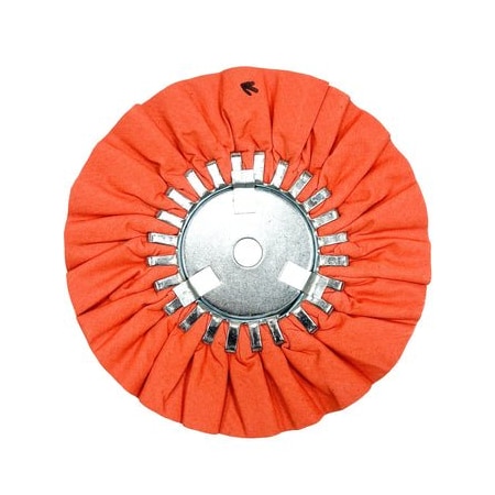 Renegade Products Usa 10" N5 Predator Airway Buffing Wheels (20-Ply, Orange, Removable Center Plate) FAW10X3X5/8N5-20POT