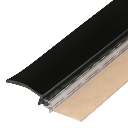 Prime-Line Restroom Door Privacy Cover, Black, 2-1/8inx58in, 2Pk 650-1010