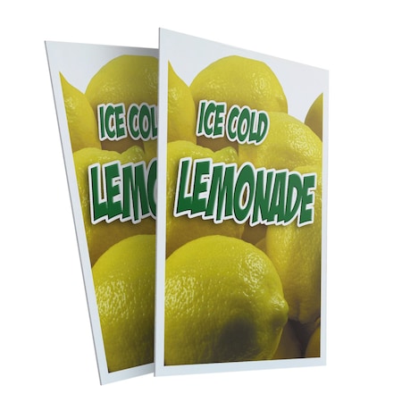 Signmission Lemonade1, Plastic Signs Only 24 Inch x 36 Inch, Corrugated Plastic, 2PK CSB-2436-2PACK-Lemonade1