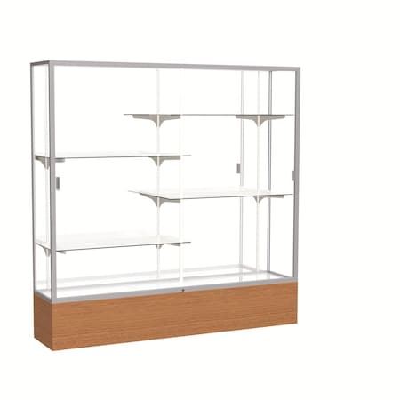 Ghent Floor Display Case 72x72x16, Mirror, Satin 2076MB-SN-MK