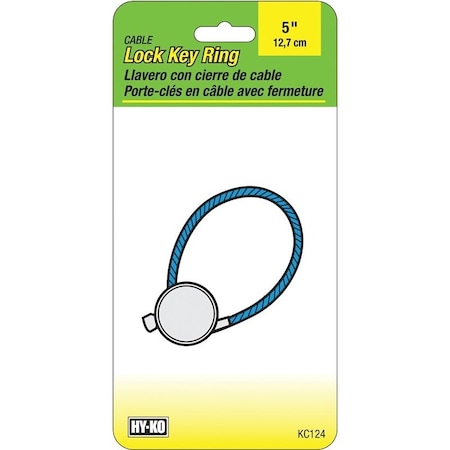 Hy-Ko Prod Co Cable Lock Key Ring KC124